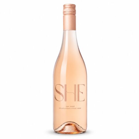 SHE dry rosé bottle
